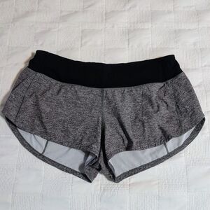 Lululemon Athletica Gray and Black Athletic Shorts